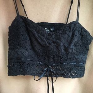 ‼️ SALE ‼️ AEO Boho Navy Bralette Crop Top